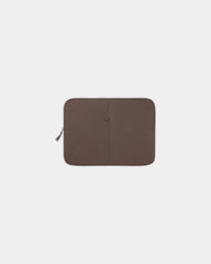 Custom recycled nylon laptop sleeve 15.6" - Brown