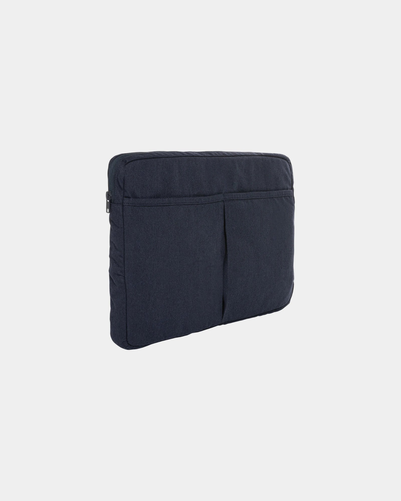 Custom recycled cotton laptop sleeve 15.6" - Navy