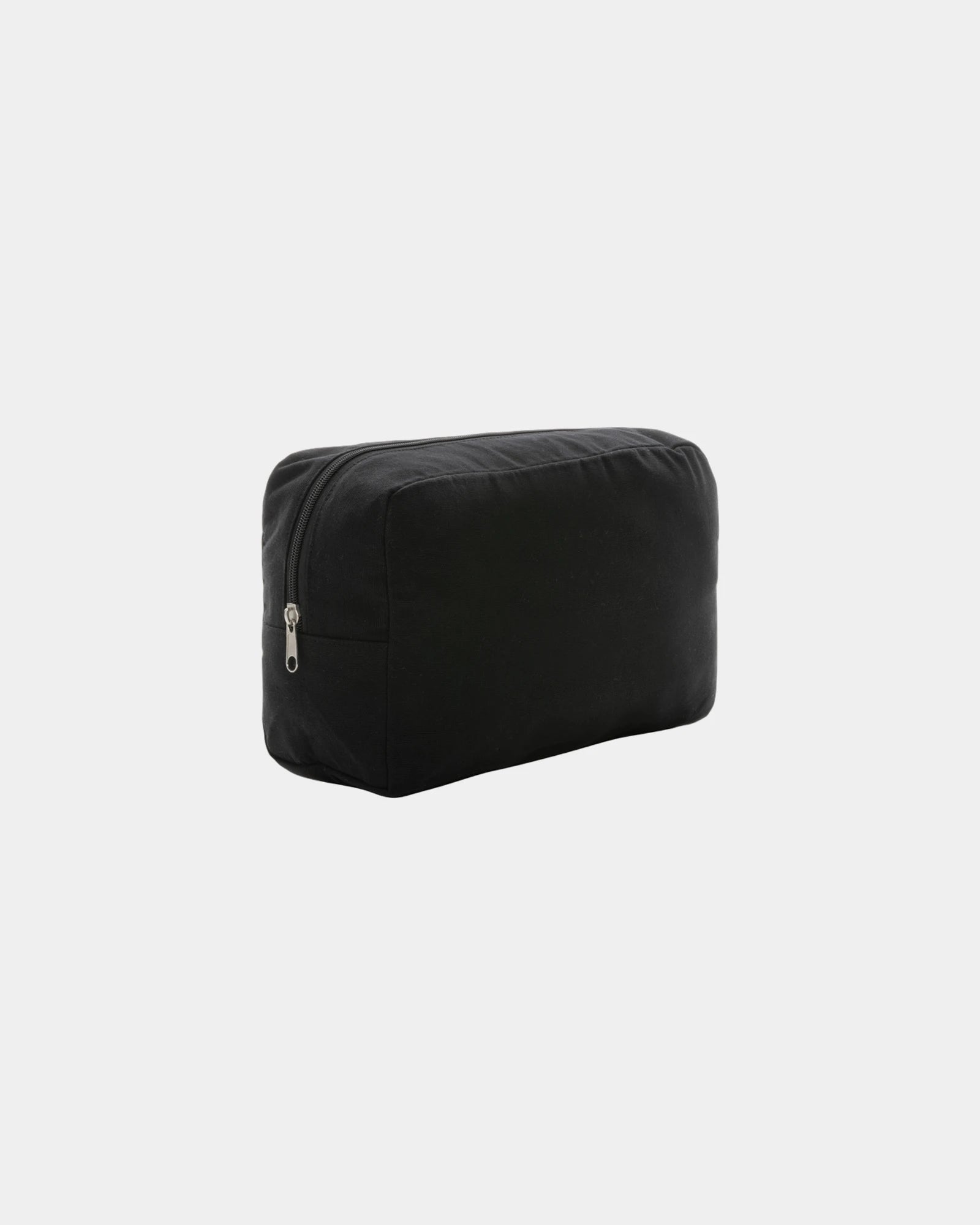 Promotional recycled toile travel pouch - Black