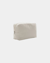 Promotional recycled toile travel pouch - Off-White