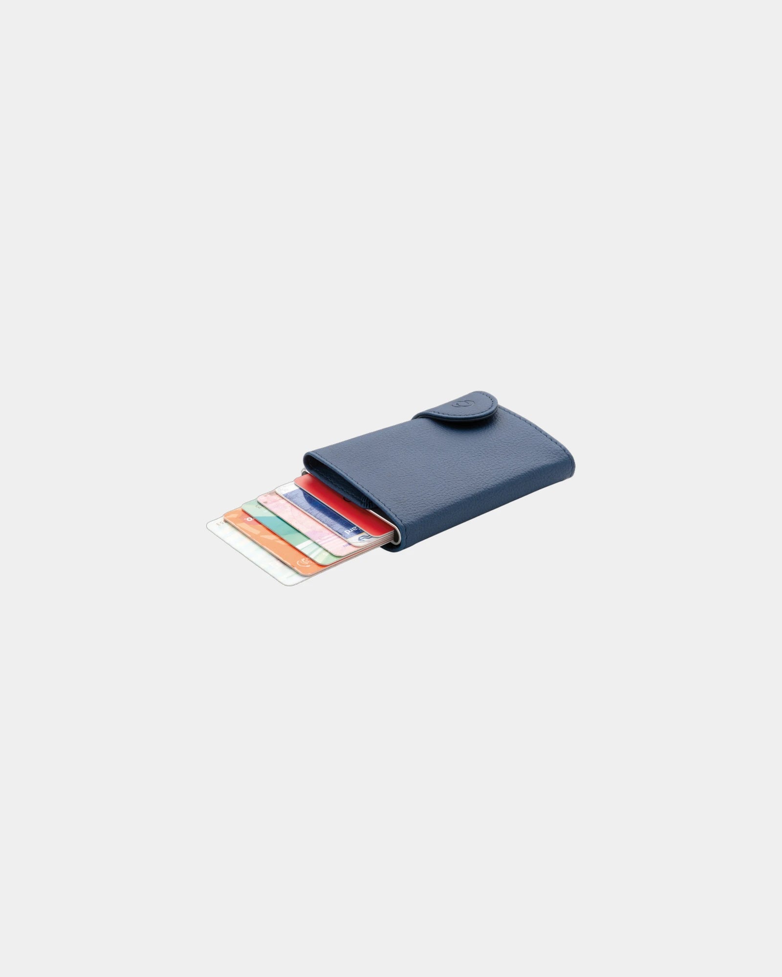 Promotional aluminum RFID card holder - Blue