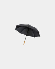 Promotional rPET bamboo auto-open golf umbrella - Black