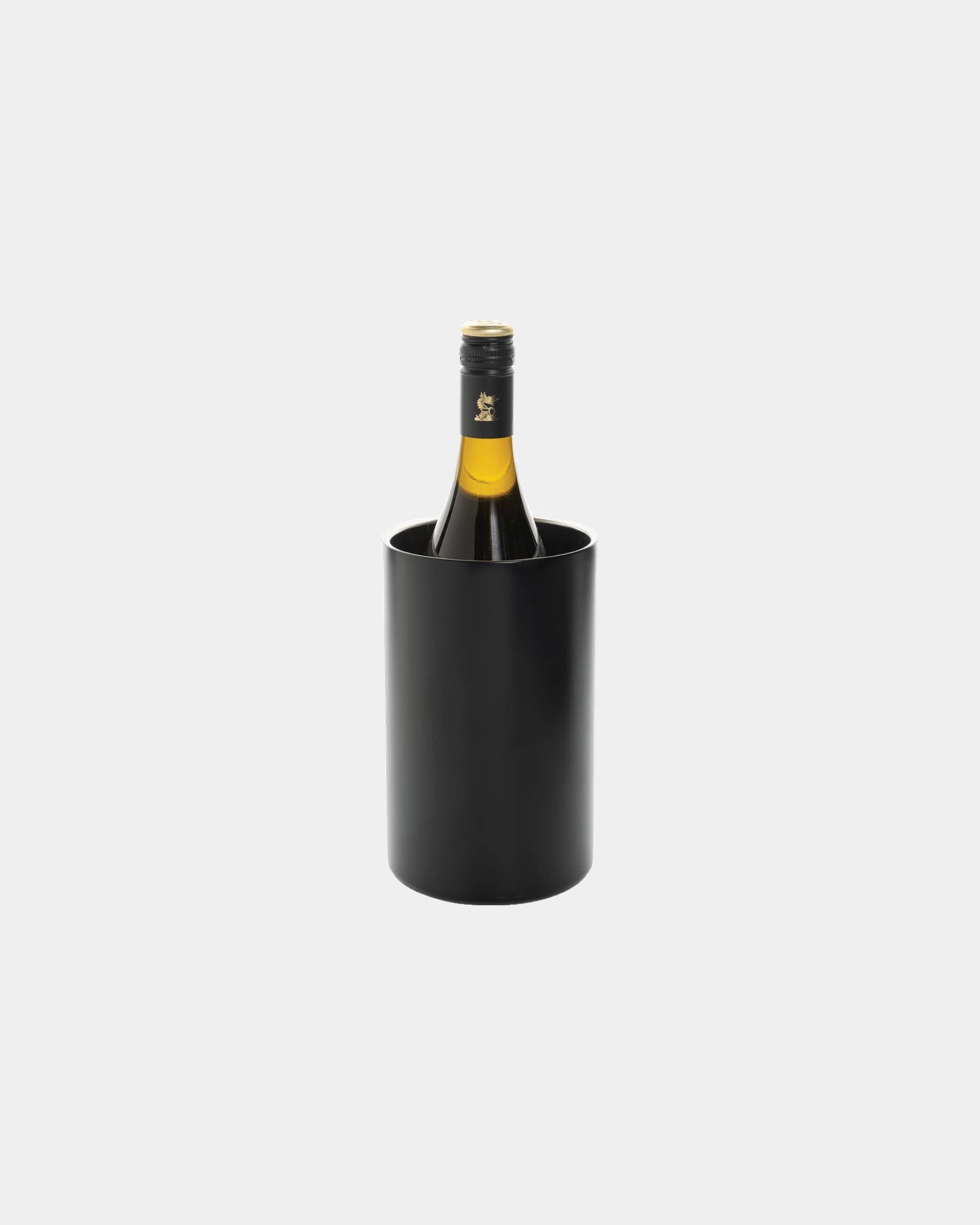 Promotional recycled stainless steel wine bucket - Black