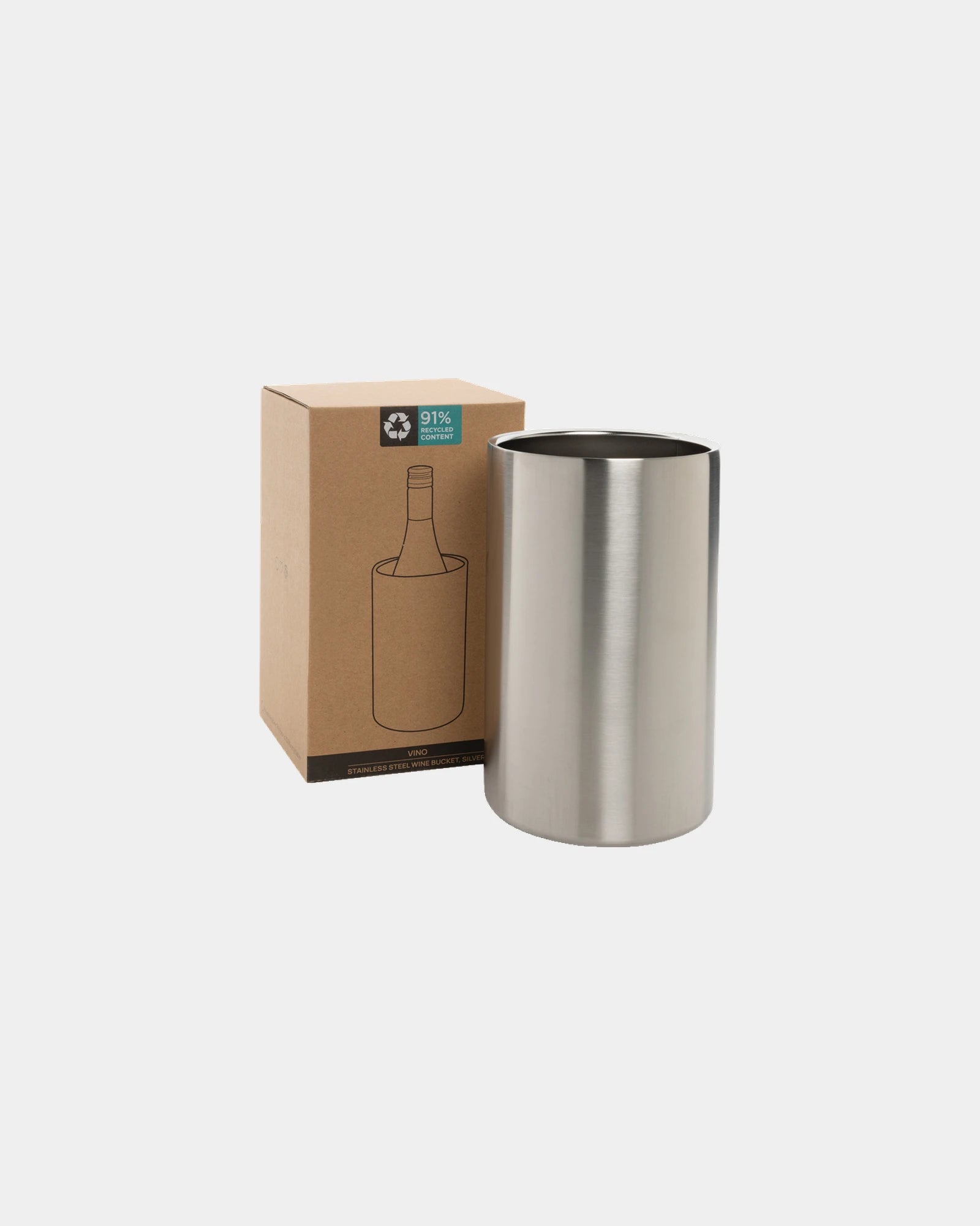 Promotional recycled stainless steel wine bucket