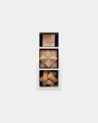 Promotional wooden puzzle set 3 pieces