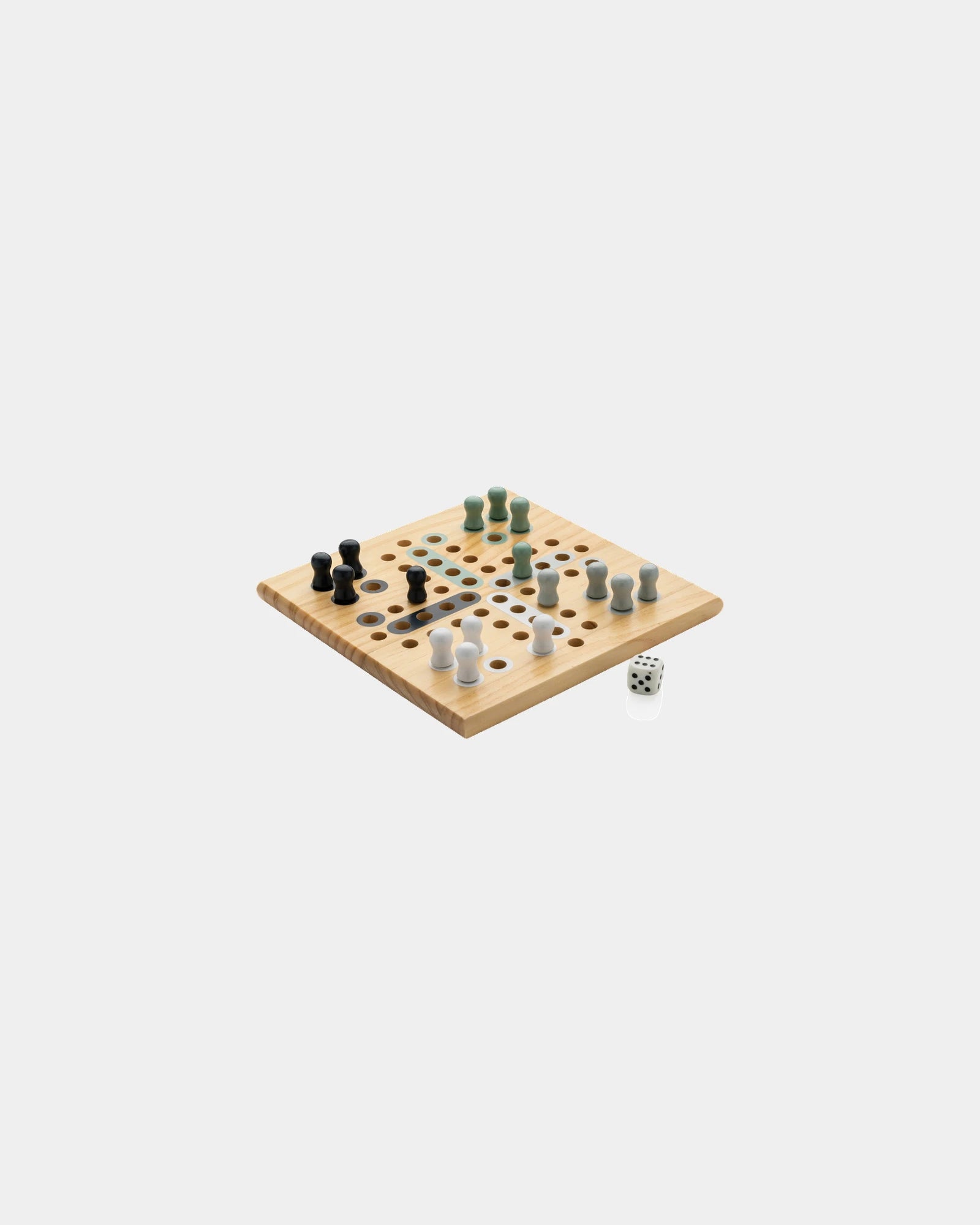 Promotional eco-friendly wooden ludo game - Brown