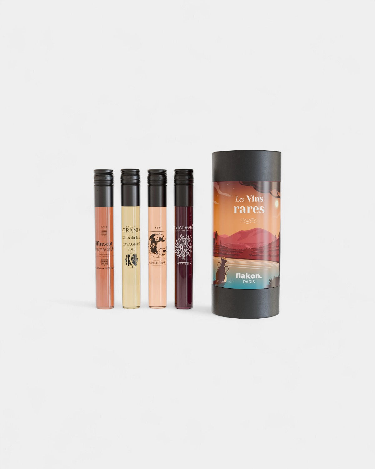 Tasting set 4 customizable wine bottles