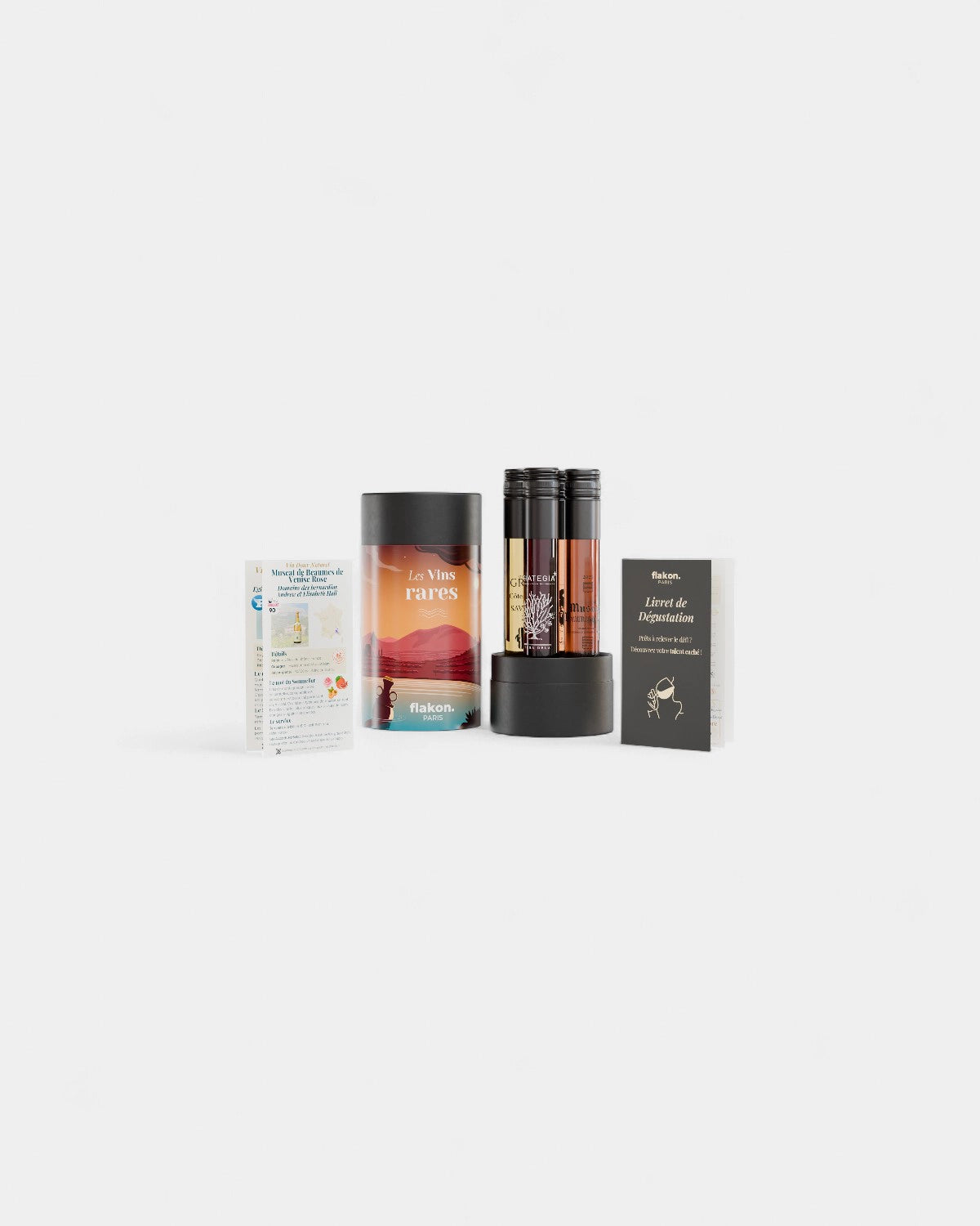 Tasting set 4 customizable wine bottles