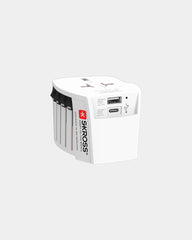 Custom compact travel adapter Skross MUV 2-Pole - White
