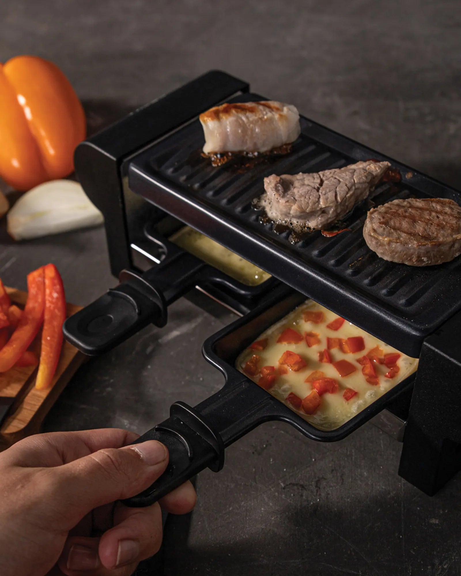 Custom stainless steel raclette grill Boska Mini - 9