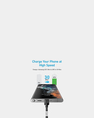 Custom nylon USB-C to USB-C cable Anker 1.8m 60W - 4