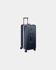 Promotional polycarbonate 80 cm trunk suitcase - Blue