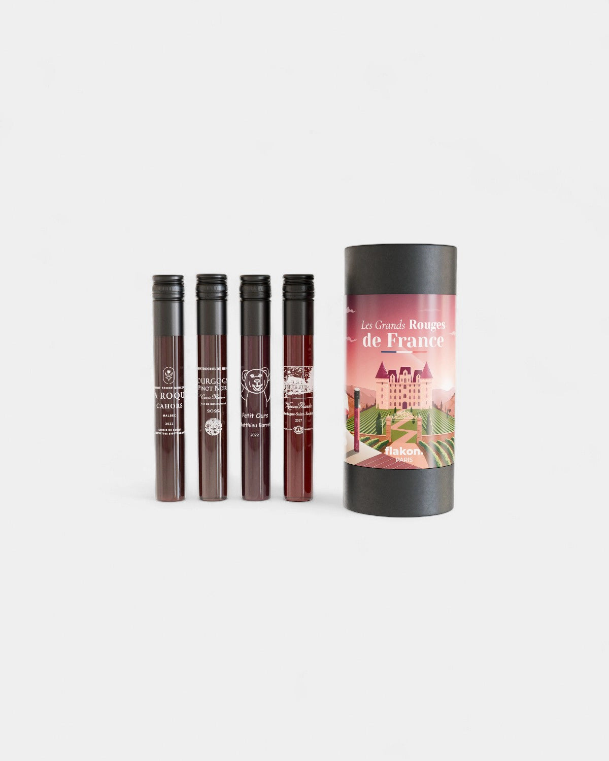 Tasting set 4 customizable wine bottles