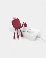 Pocket Battery 3,000 mAh & Customizable Multi-Cables