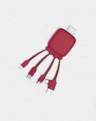 Pocket Battery 3,000 mAh & Customizable Multi-Cables