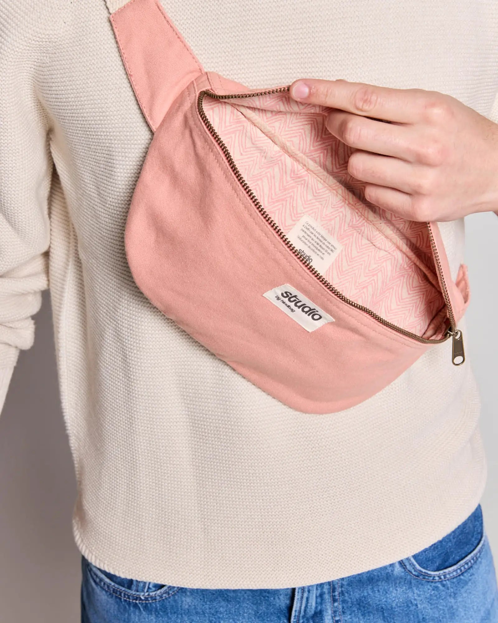 Custom organic cotton fanny pack Hindbag Antoine