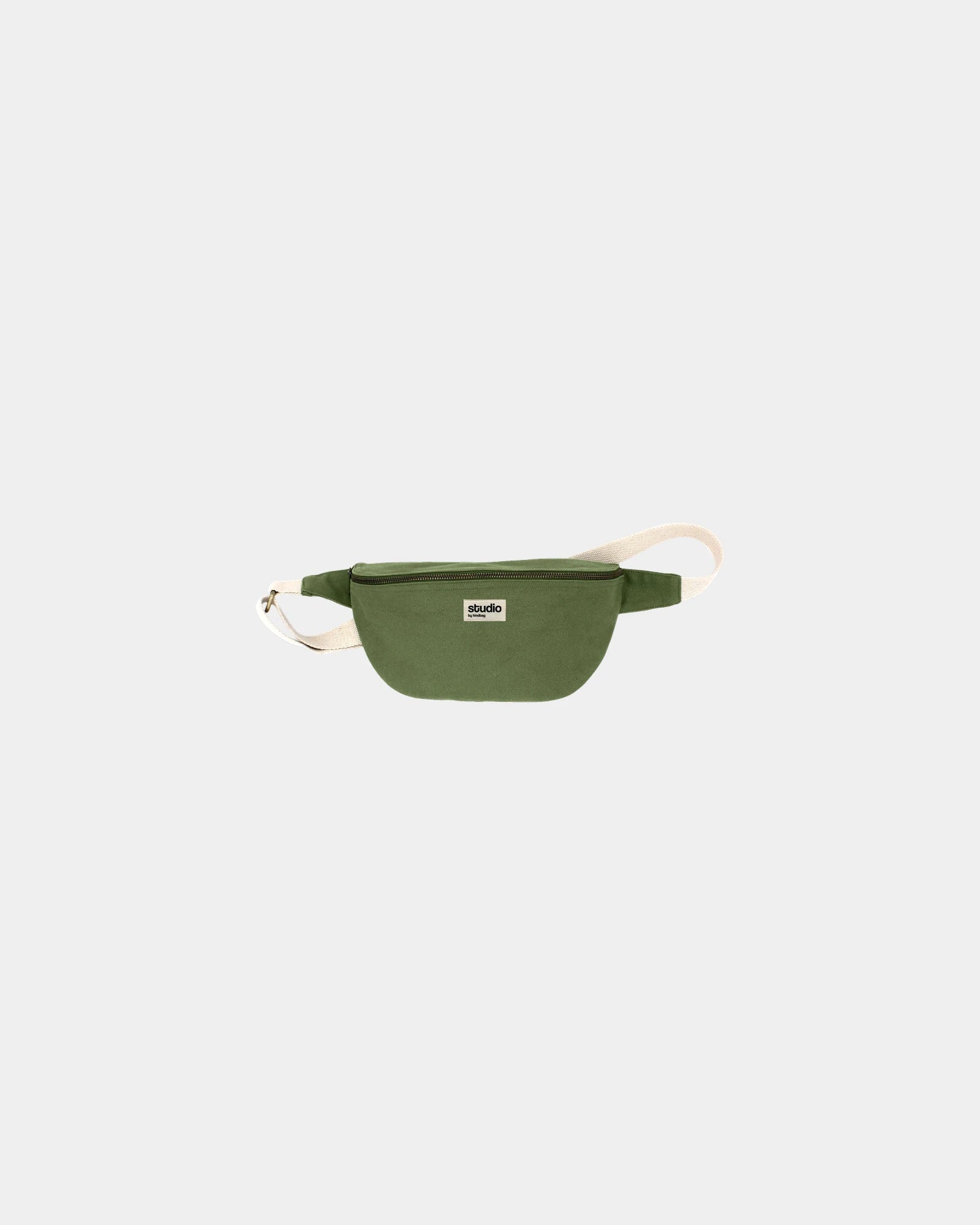 Custom organic cotton fanny pack Hindbag Antoine - Olive