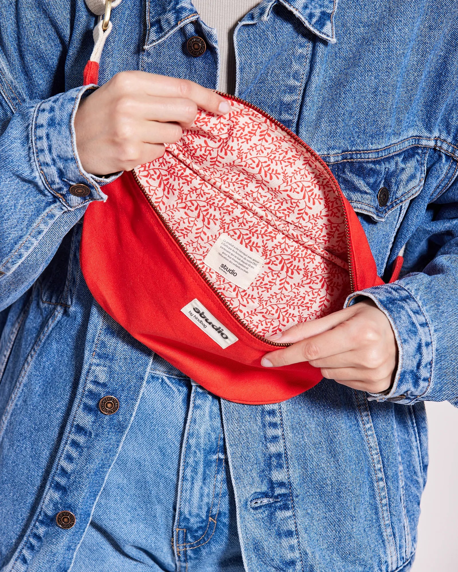 Custom organic cotton fanny pack Hindbag Antoine