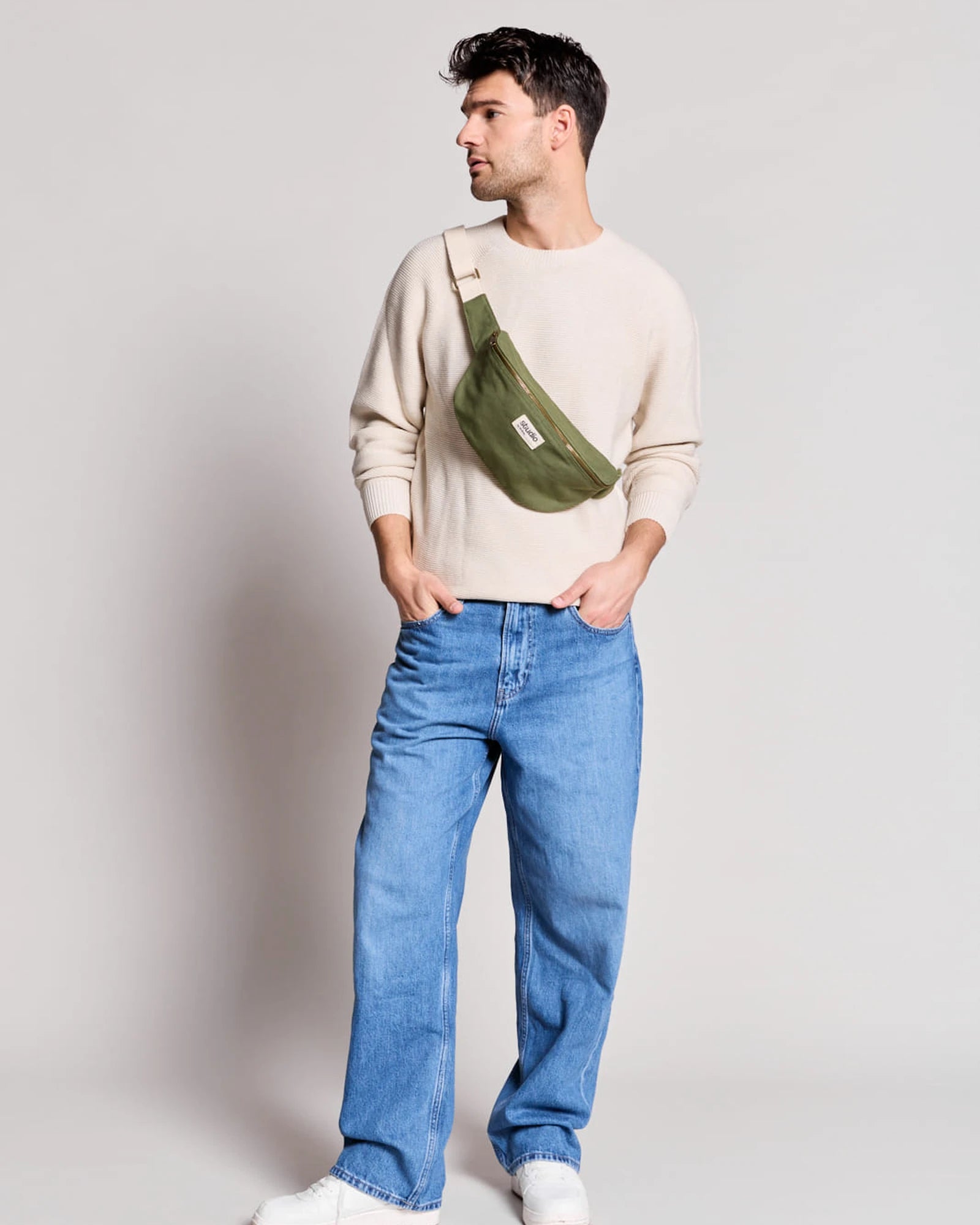 Custom organic cotton fanny pack Hindbag Antoine