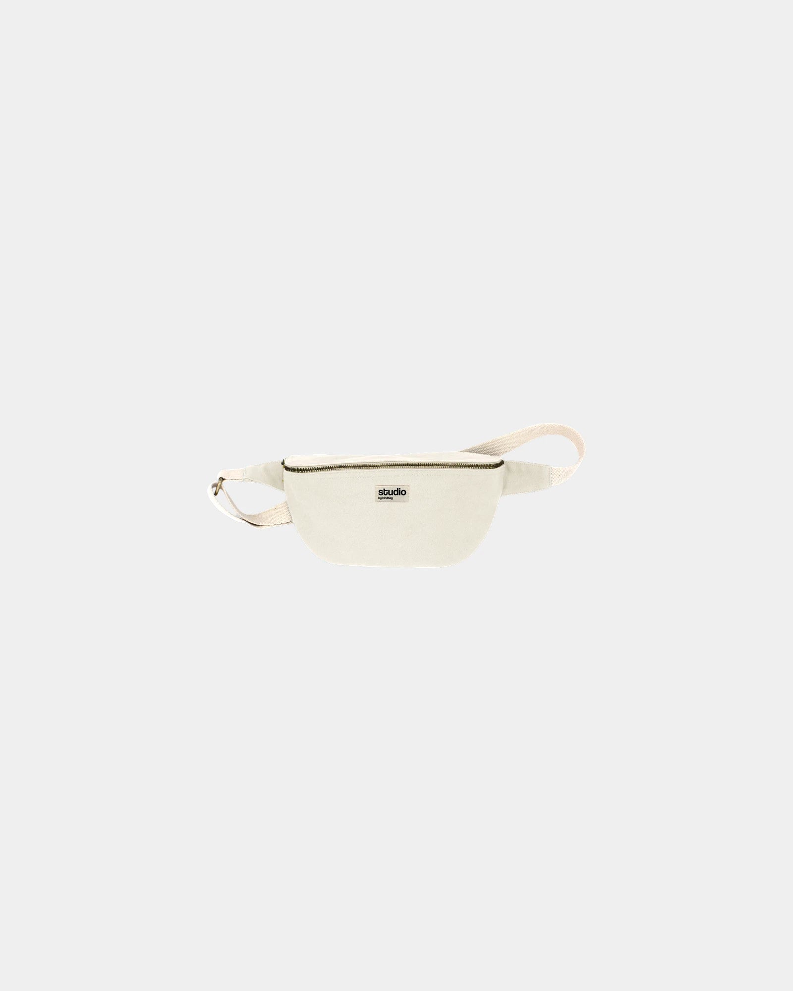 Custom organic cotton fanny pack Hindbag Antoine - Ecru