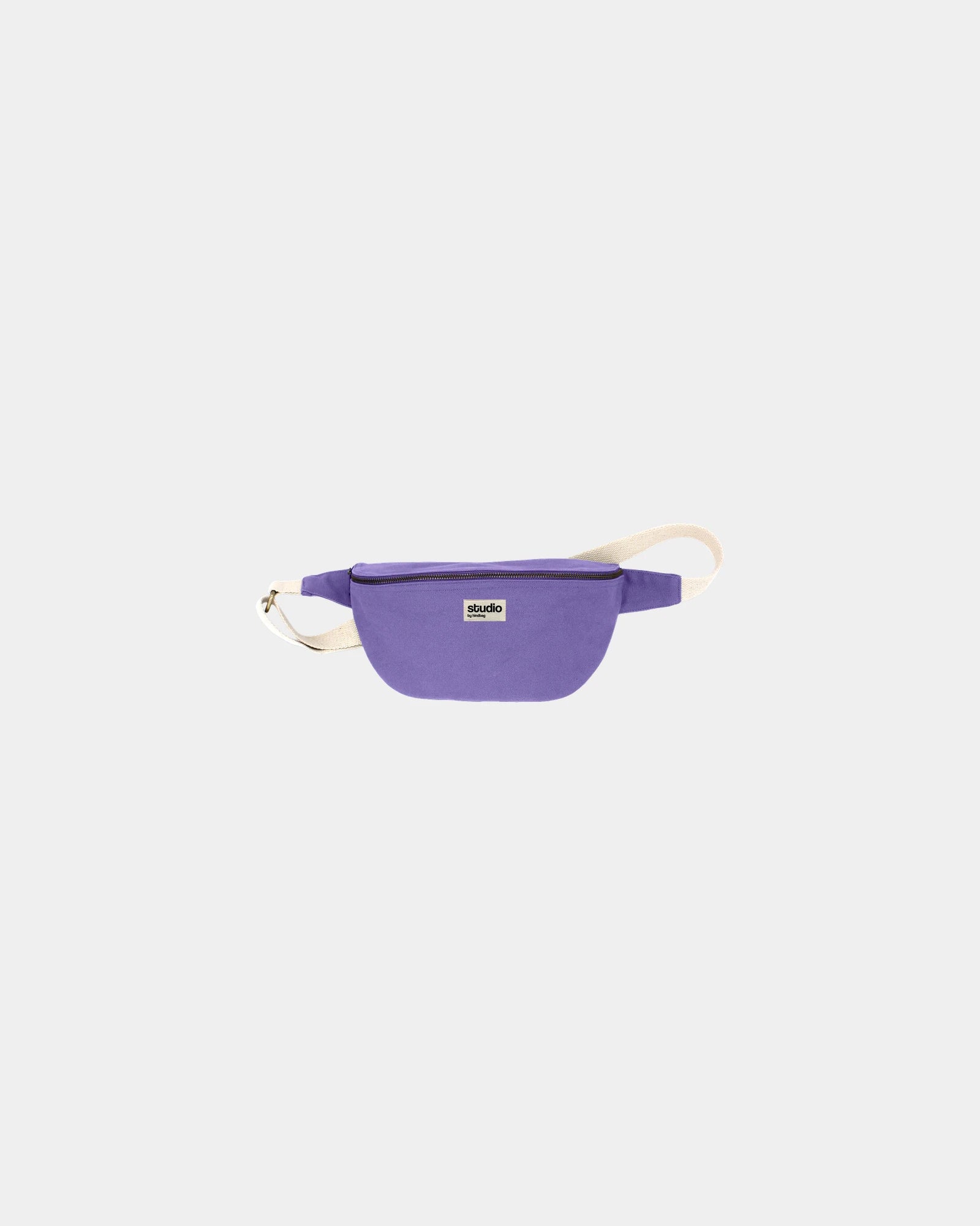 Custom organic cotton fanny pack Hindbag Antoine - Lavender