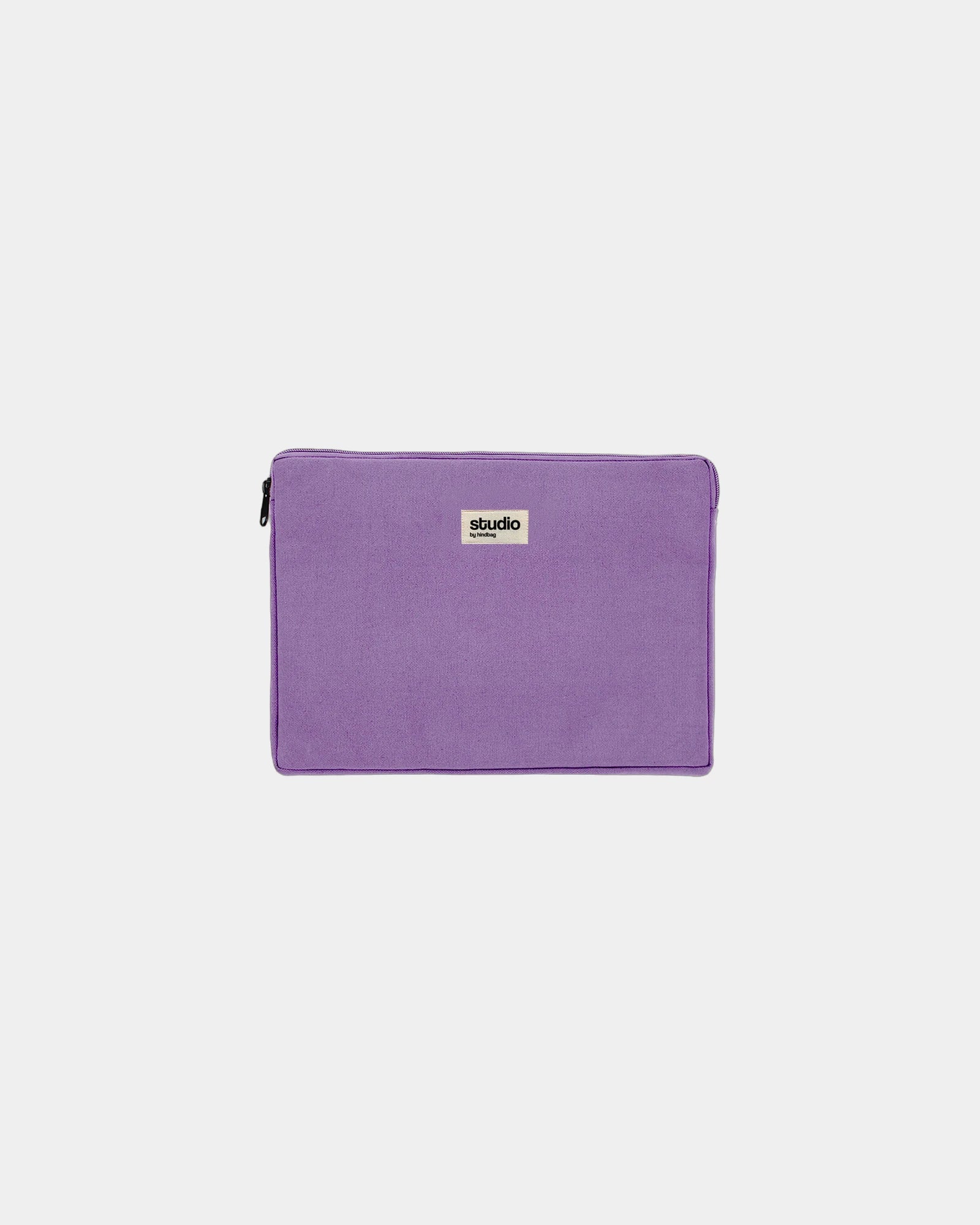 Custom organic cotton laptop sleeve Hindbag Leo - Lavender