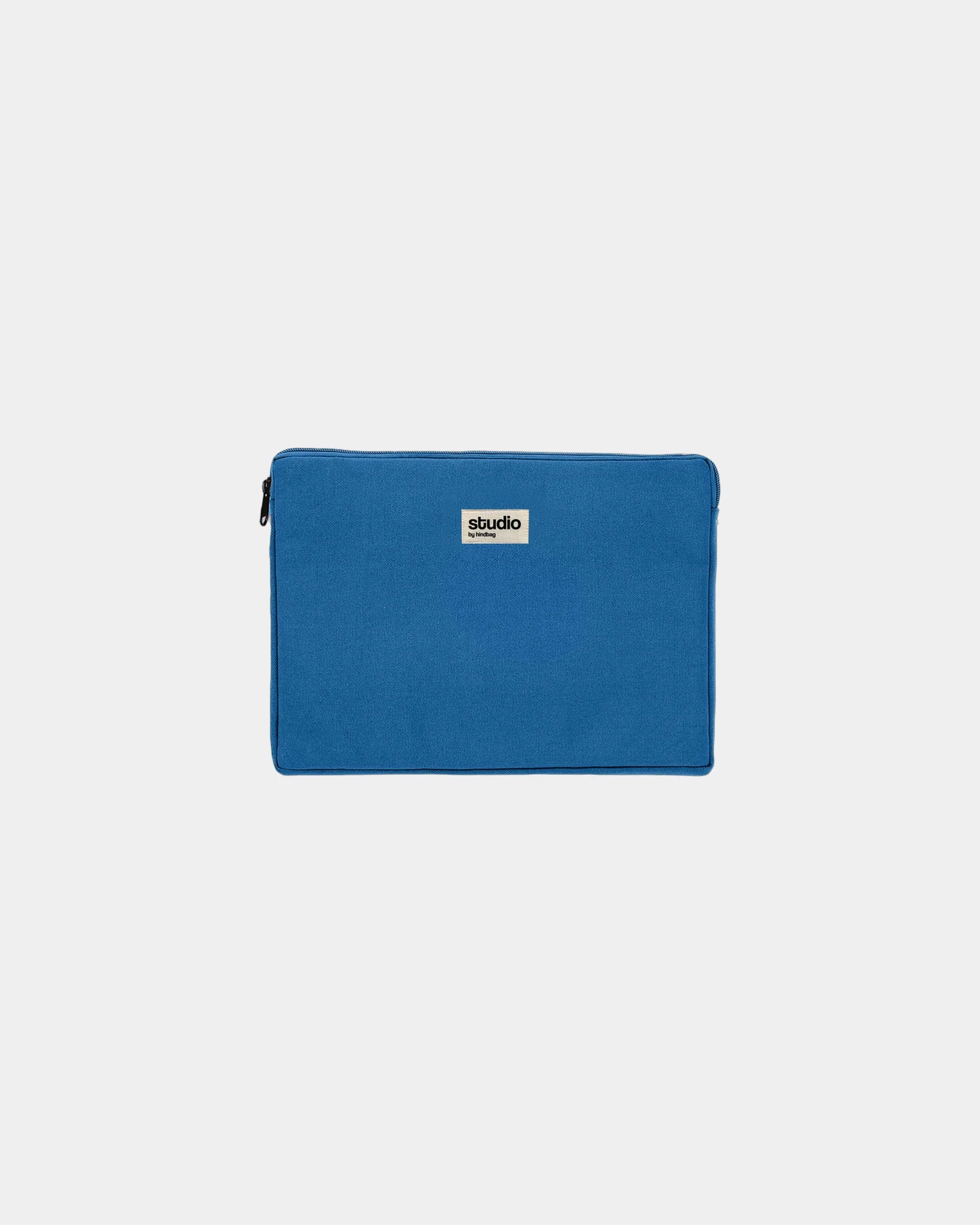 Custom organic cotton laptop sleeve Hindbag Leo - Royal Blue
