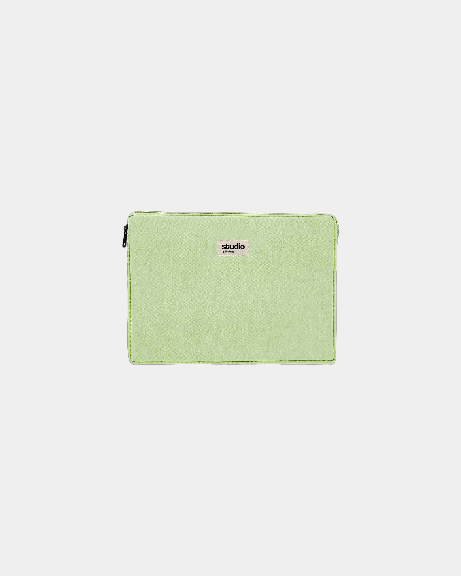 Custom organic cotton laptop sleeve Hindbag Leo - Mint