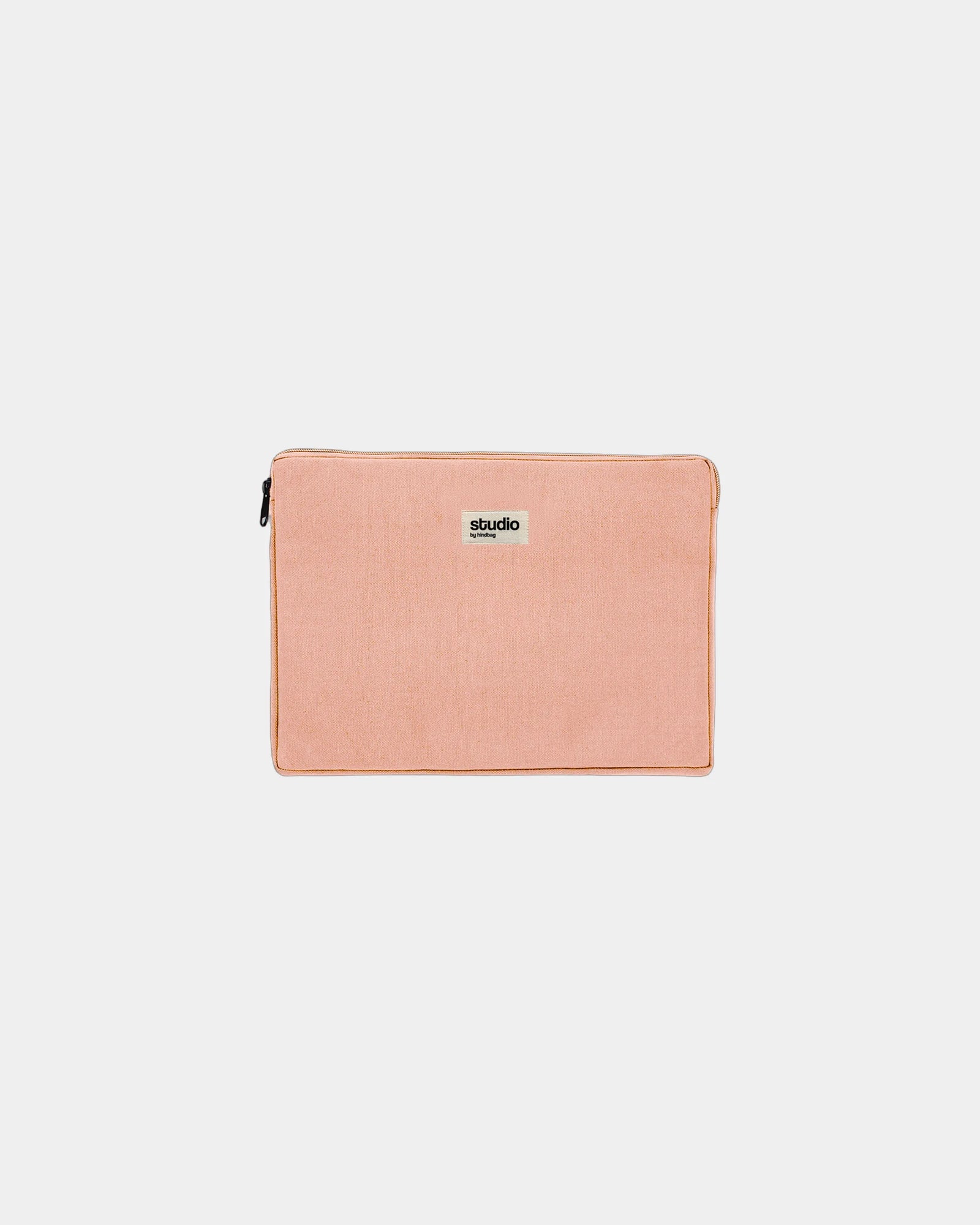 Custom organic cotton laptop sleeve Hindbag Leo - Salmon