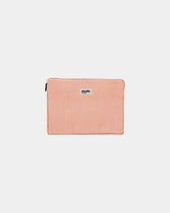 Custom organic cotton laptop sleeve Hindbag Léo 13" - Salmon