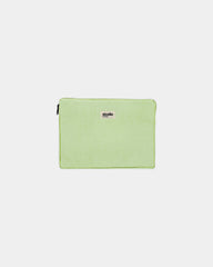 Custom organic cotton laptop sleeve Hindbag Léo 13" - Mint