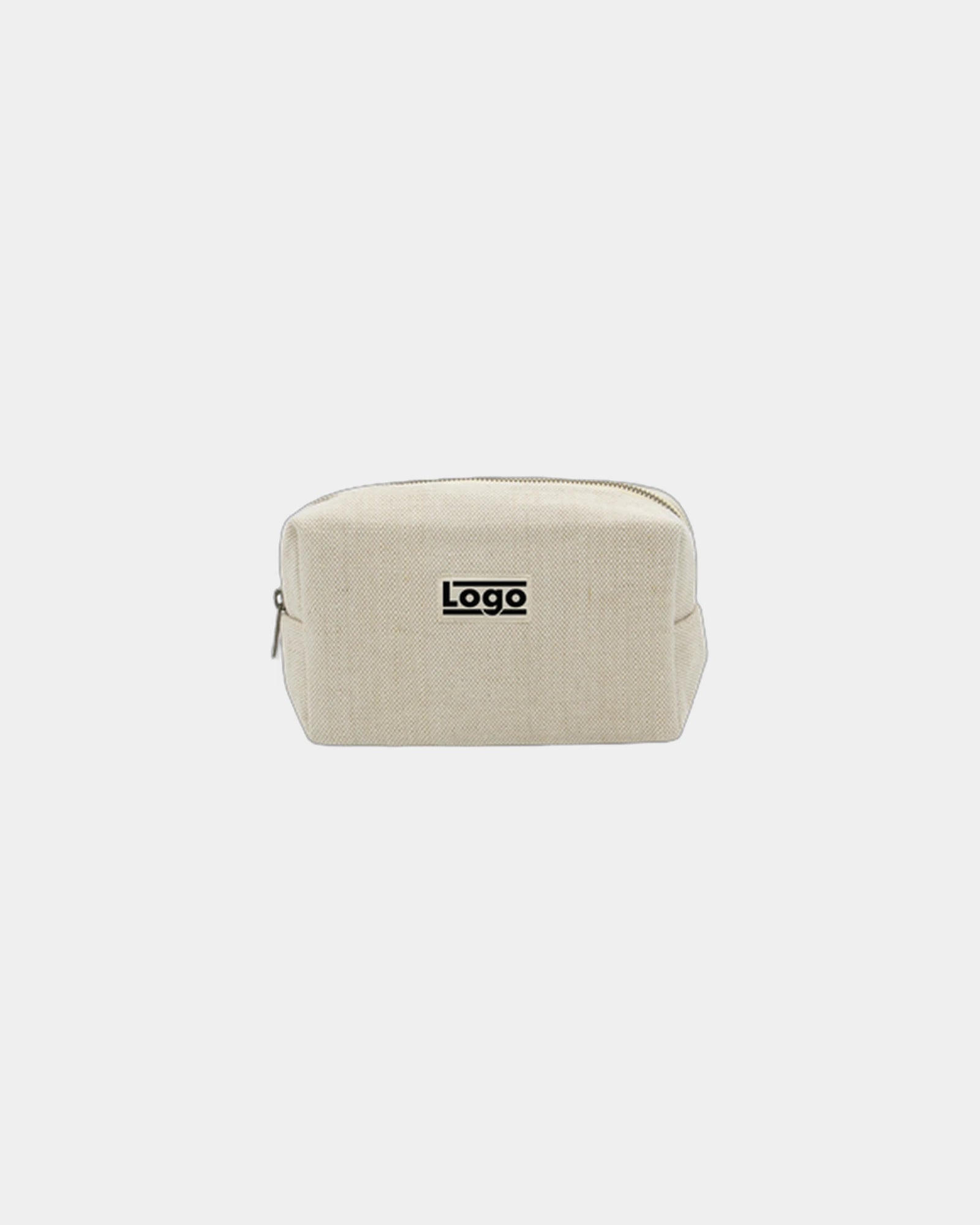 Custom organic cotton pouch Hindbag Estelle M - Jute