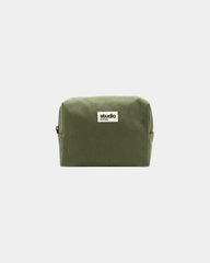 Custom organic cotton pouch Hindbag Estelle M - Olive