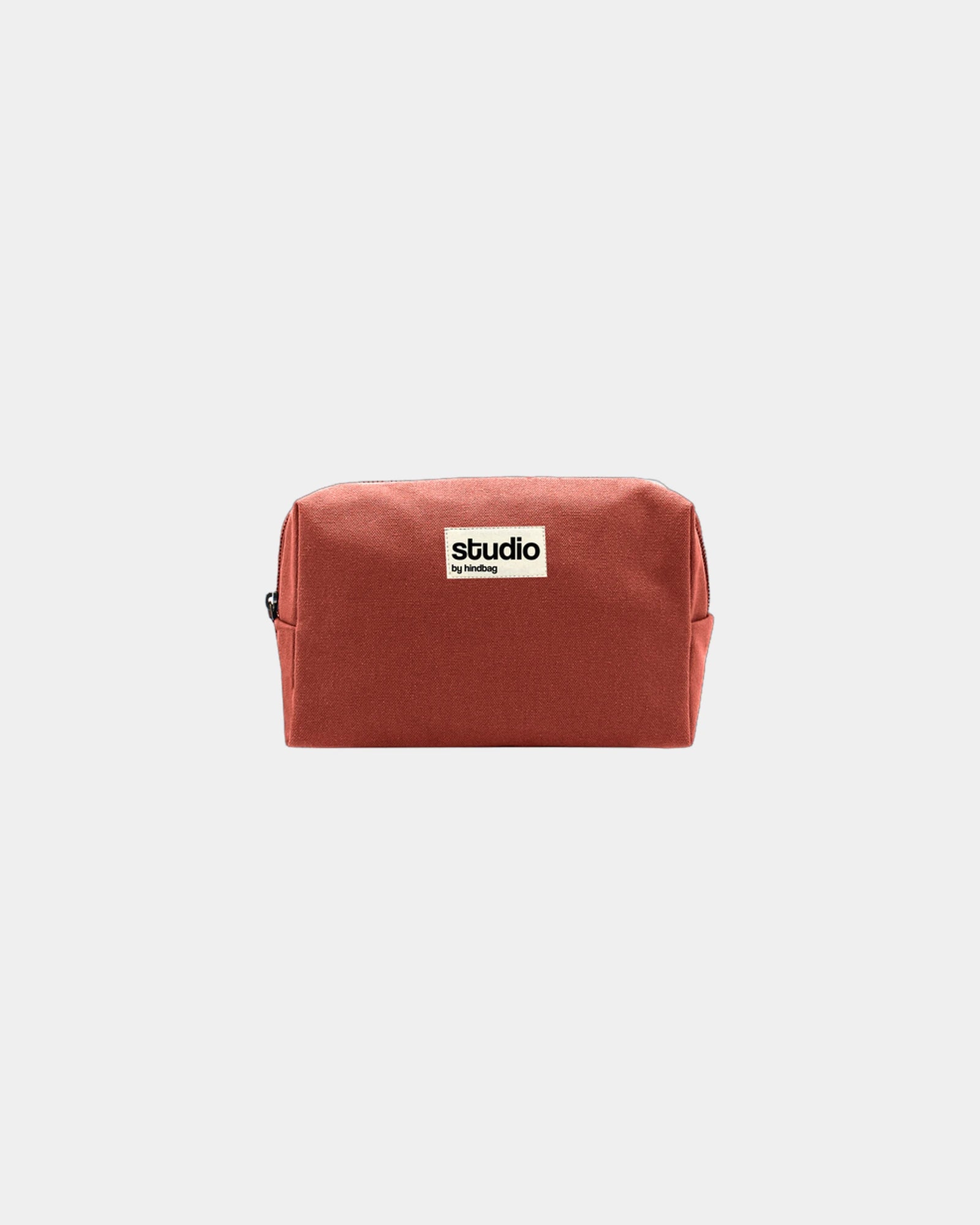 Custom organic cotton pouch Hindbag Estelle S - Brick Red