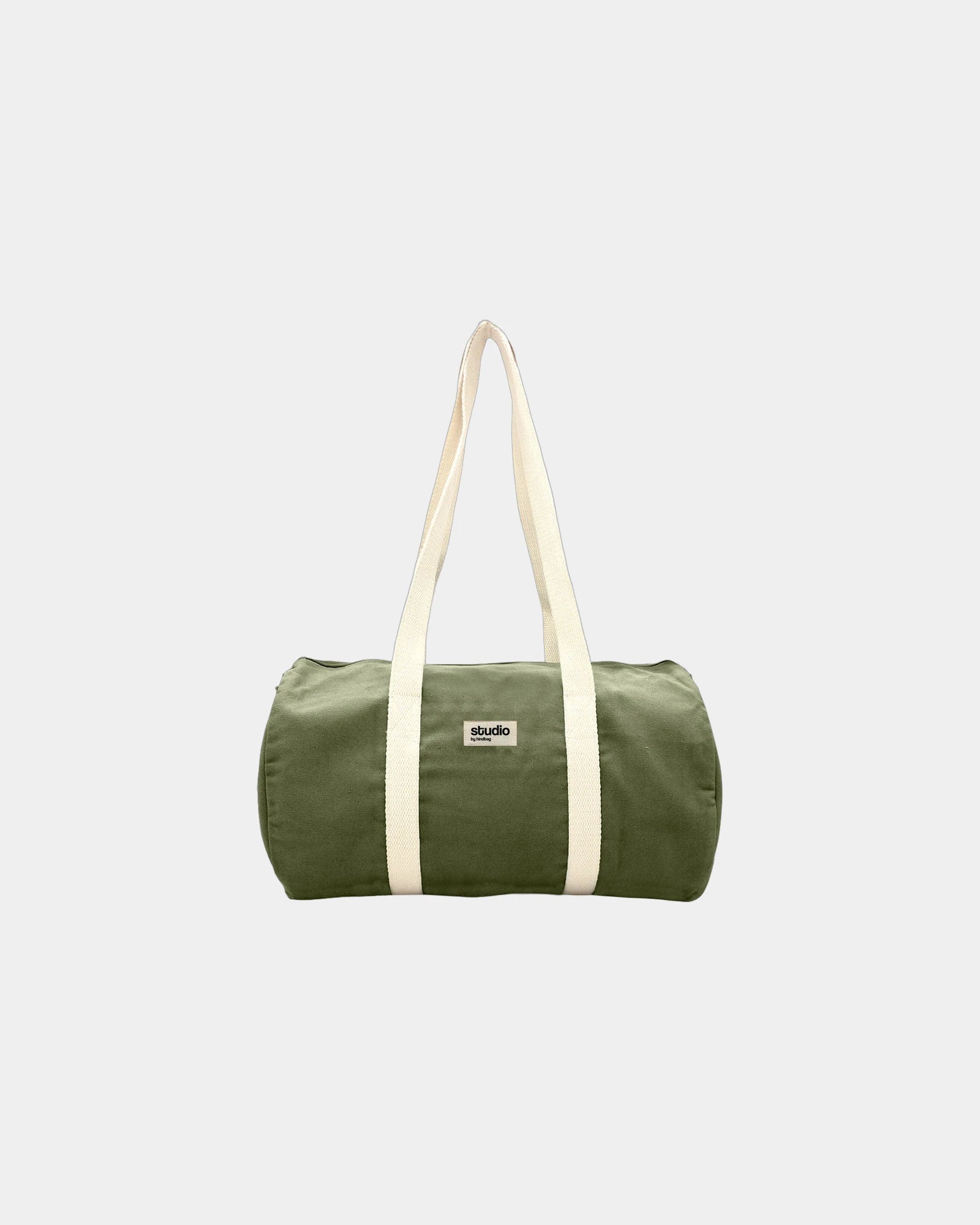 Custom organic cotton duffel bag Hindbag Sam - Olive