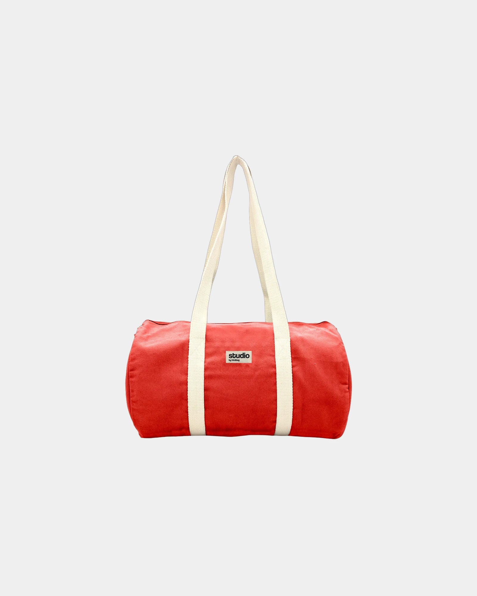 Custom organic cotton duffel bag Hindbag Sam - Red