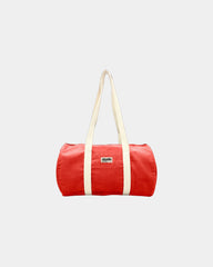 Custom organic cotton duffel bag Hindbag Sam - Red