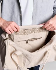Custom organic cotton duffel bag Hindbag Sam - 1