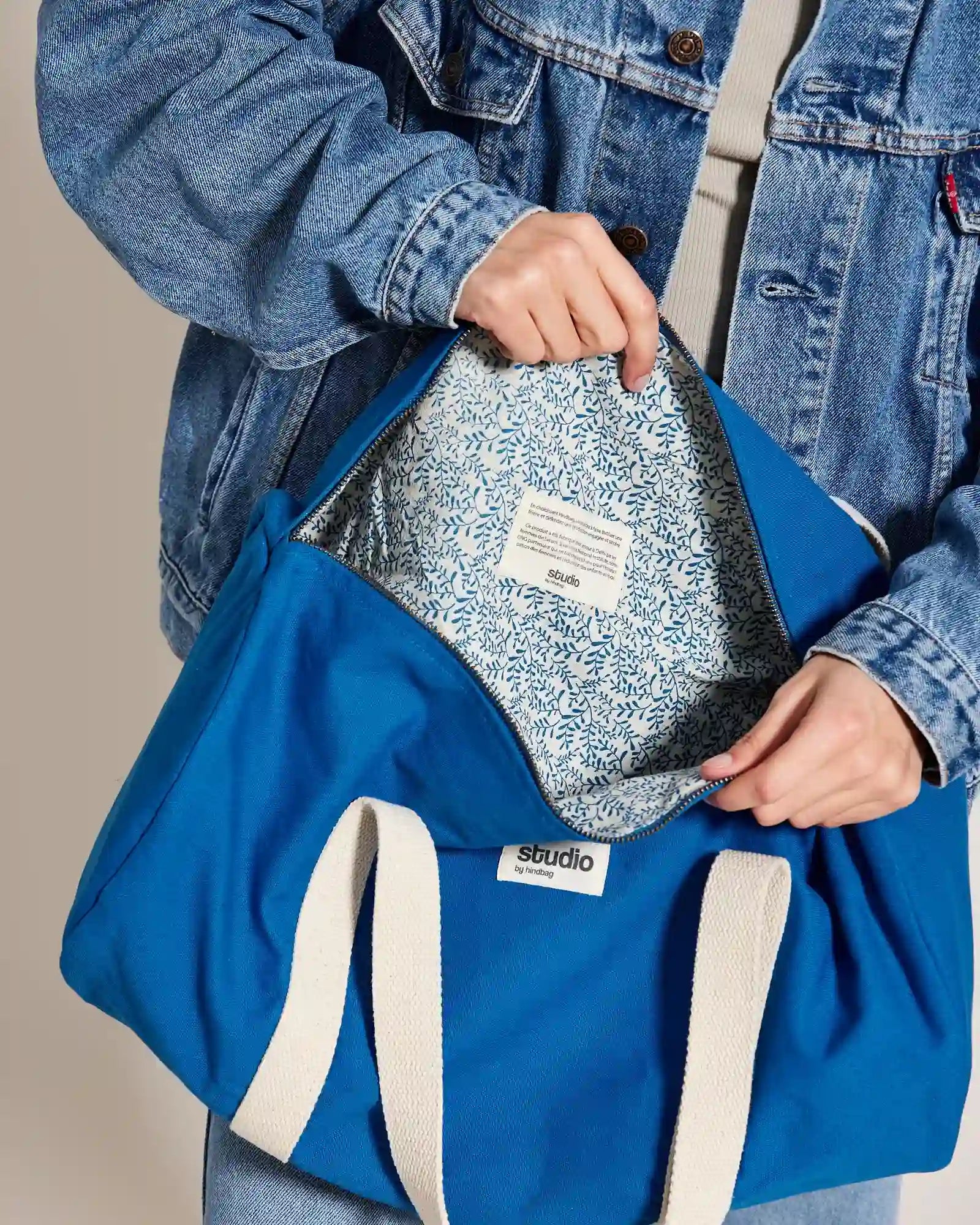 Custom organic cotton duffel bag Hindbag Sam - 9