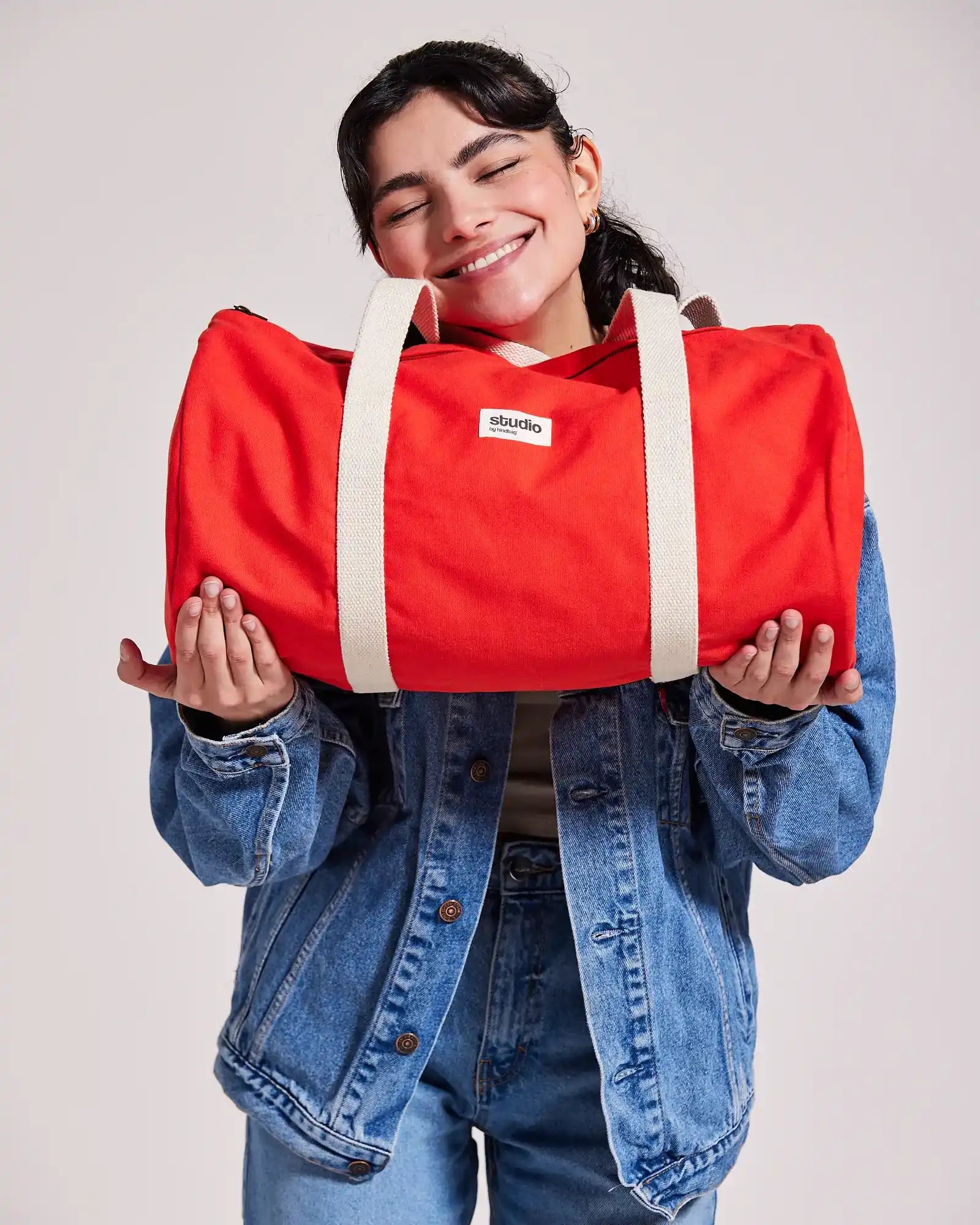 Custom organic cotton duffel bag Hindbag Sam - 14
