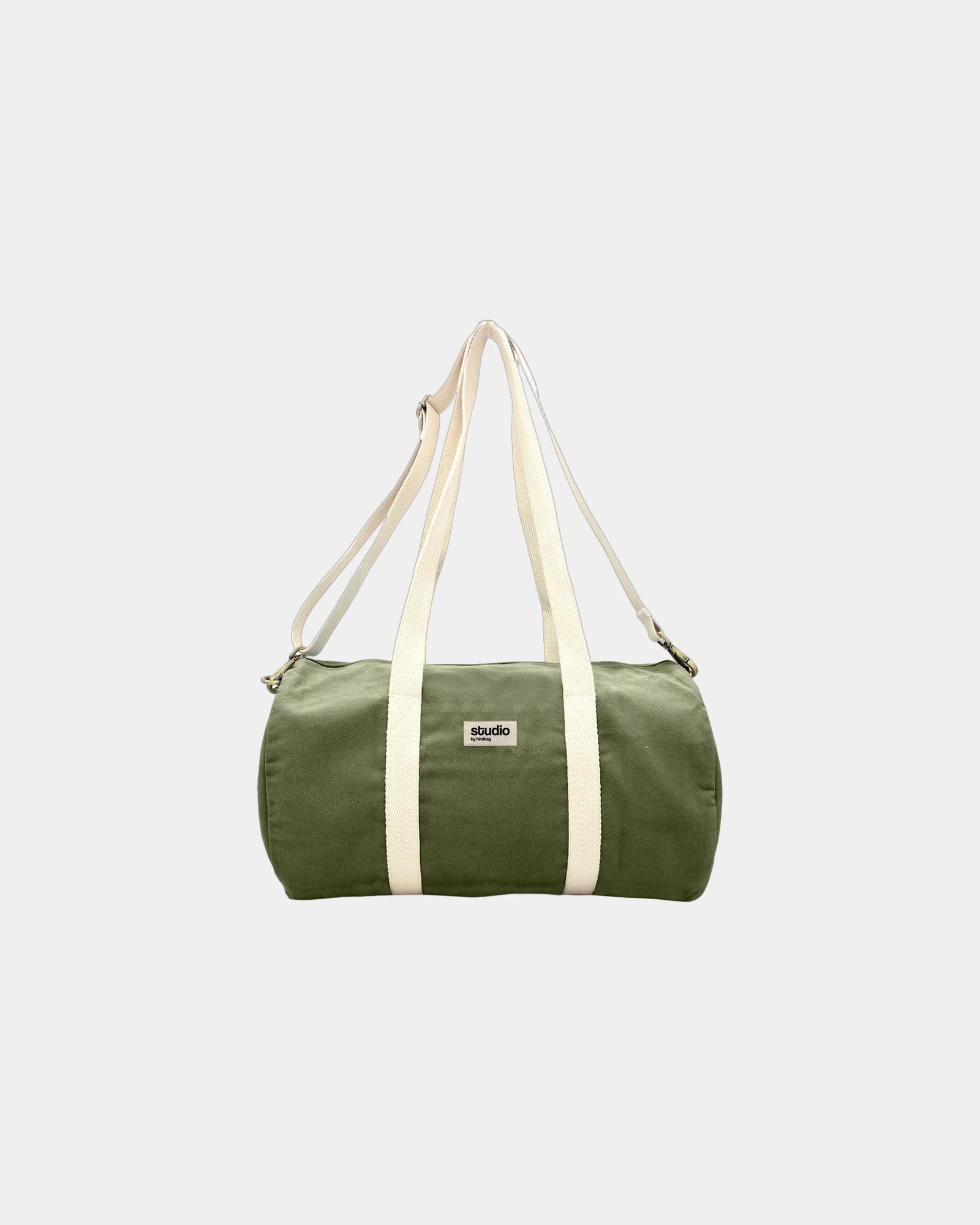 Custom organic cotton duffel bag Hindbag Sam - Olive
