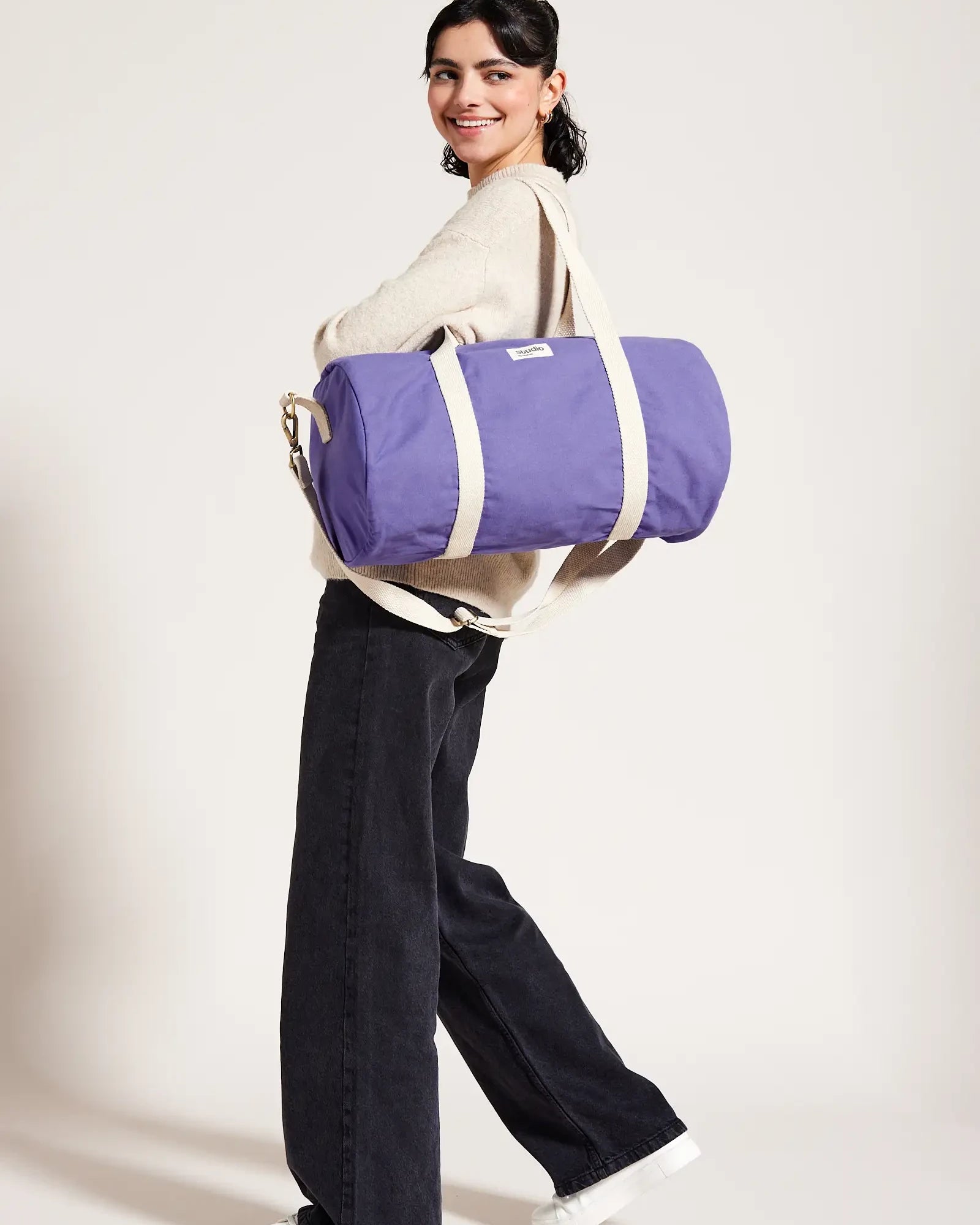 Custom organic cotton duffel bag Hindbag Sam - 22