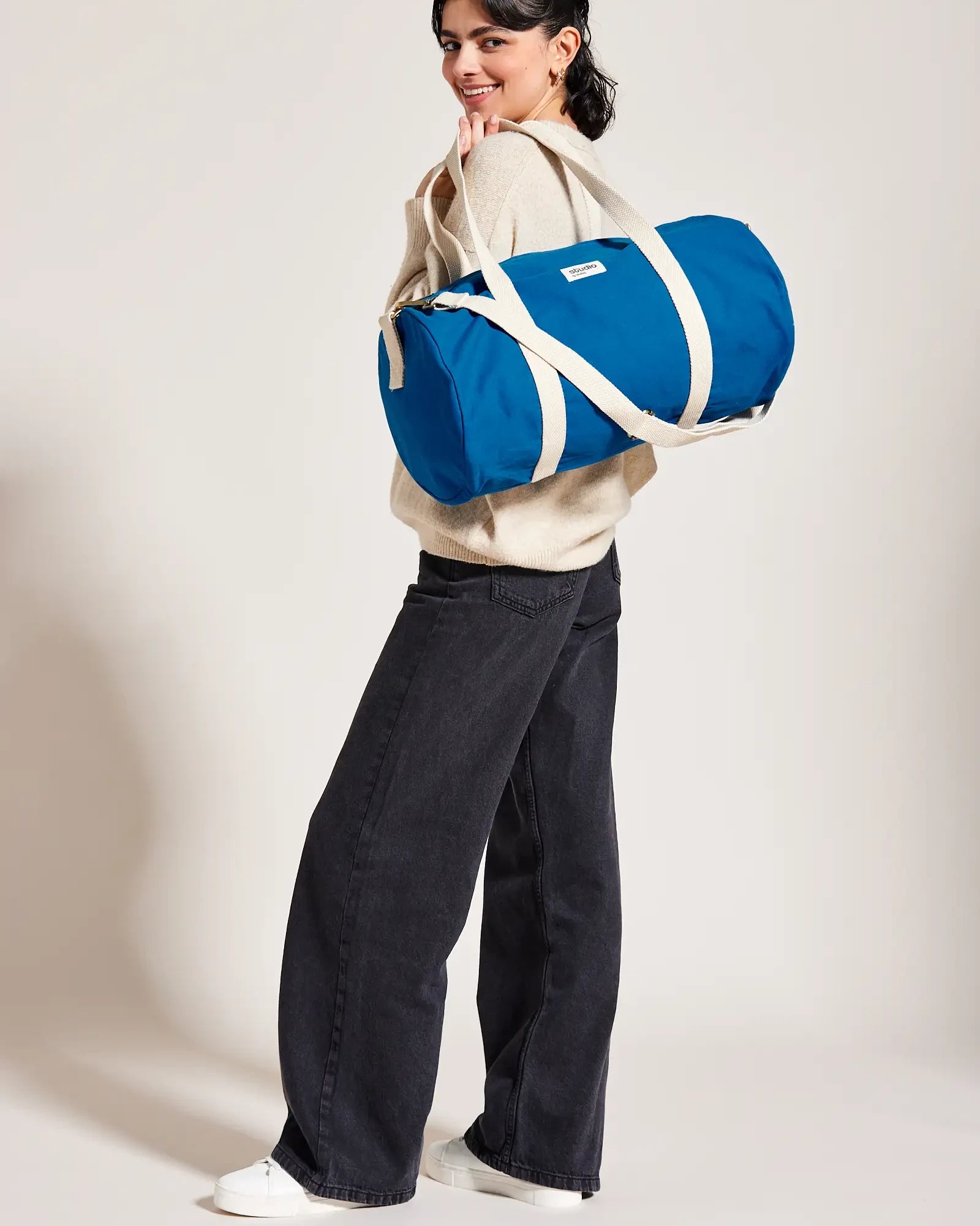 Custom organic cotton duffel bag Hindbag Sam - 10