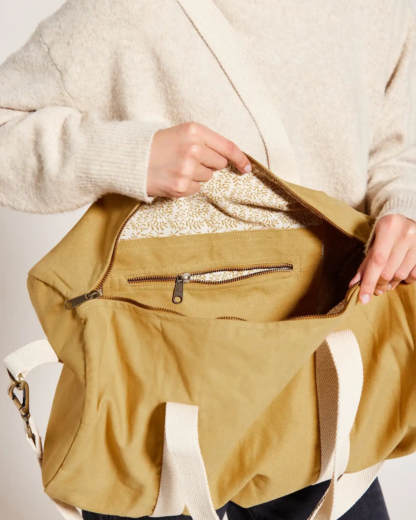 Custom organic cotton duffel bag Hindbag Sam - 25