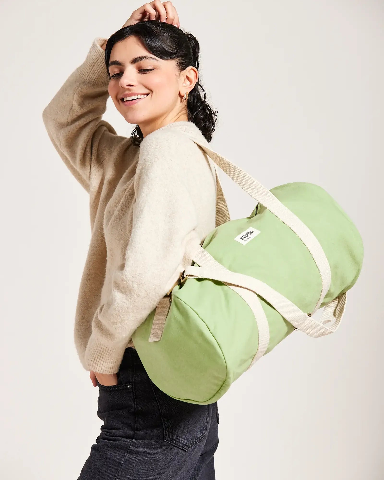 Custom organic cotton duffel bag Hindbag Sam - 20