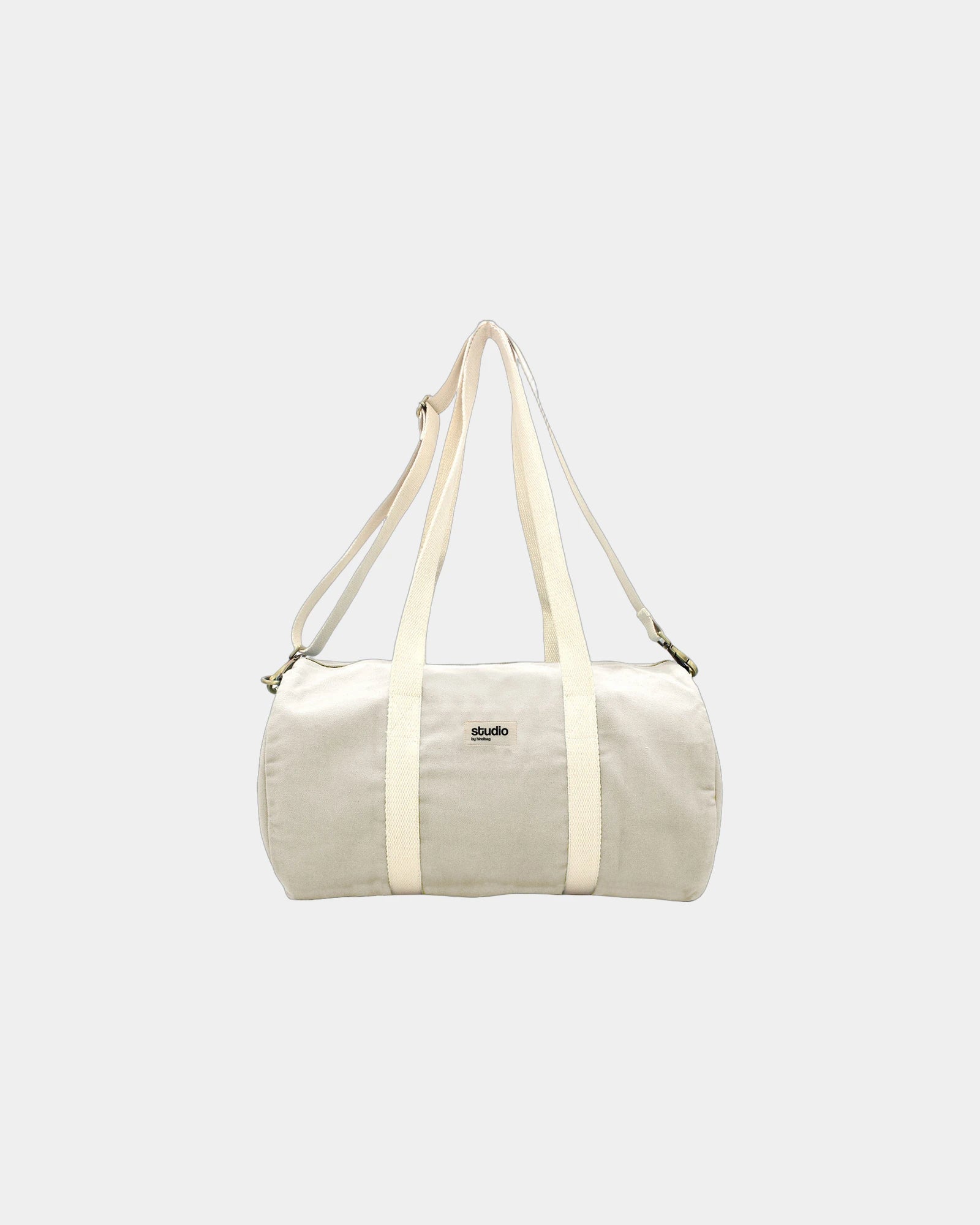 Custom organic cotton duffel bag Hindbag Sam - Ecru