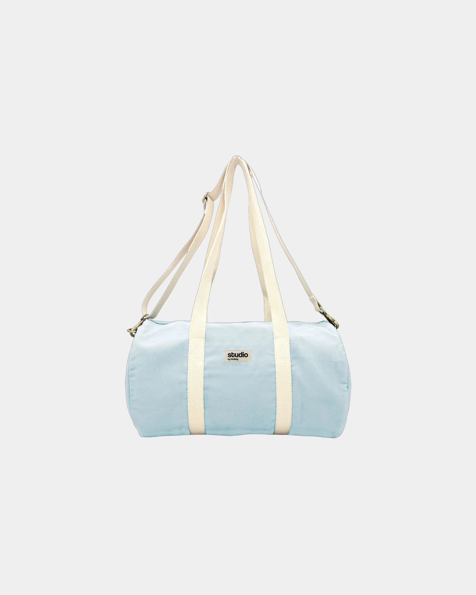 Custom organic cotton duffel bag Hindbag Sam - Azure