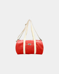 Custom organic cotton duffel bag Hindbag Sam - Red
