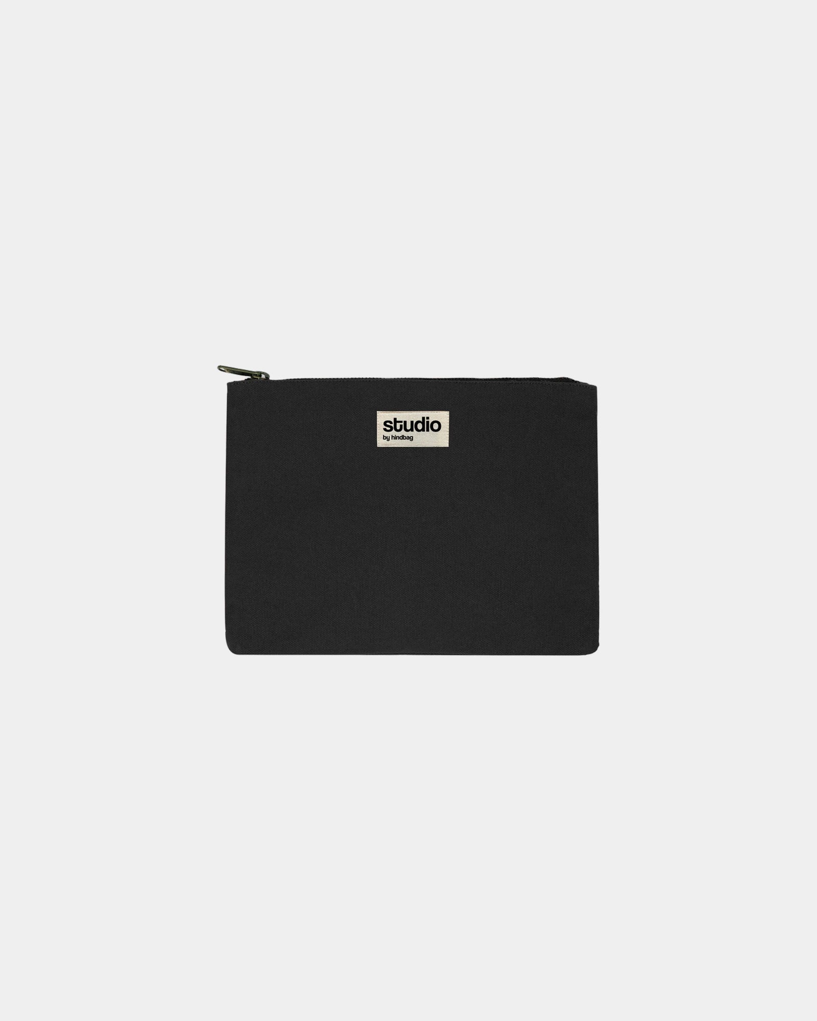 Custom organic cotton pouch Hindbag Colette M - Black