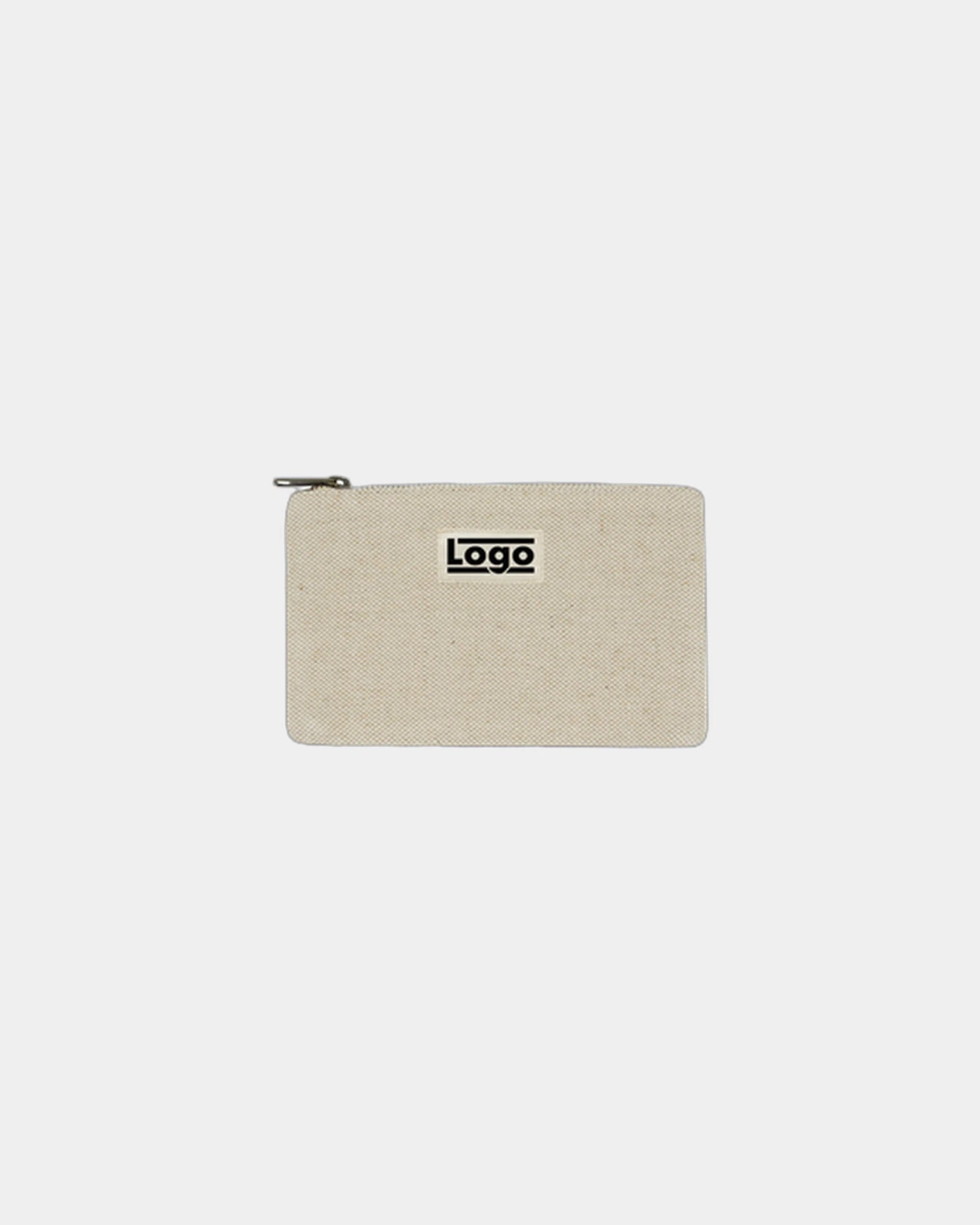 Custom organic cotton pouch Hindbag Colette S - Jute